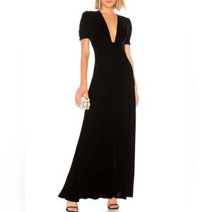 Jill Stuart Black Velvet Dress